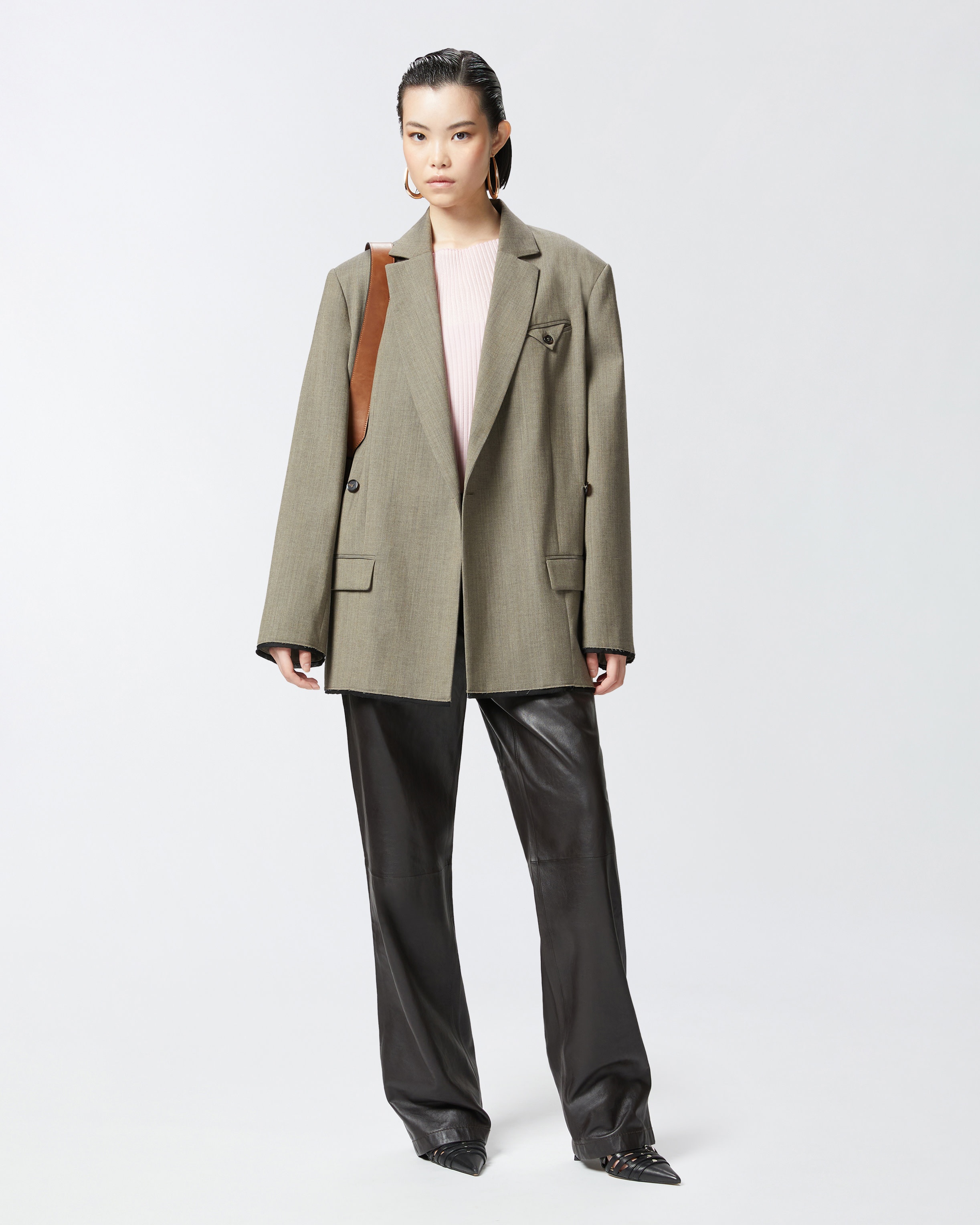 LONG-SLEEVED RIBBED SWEATER IN SILK AND CASHMERE - 4