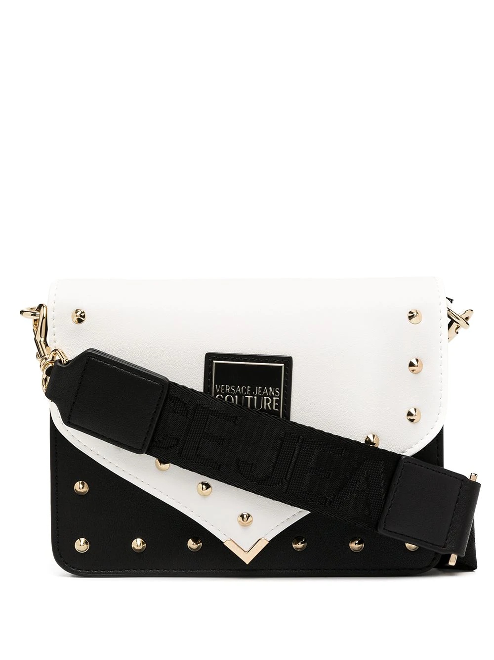 spike studded shoulder bag - 1