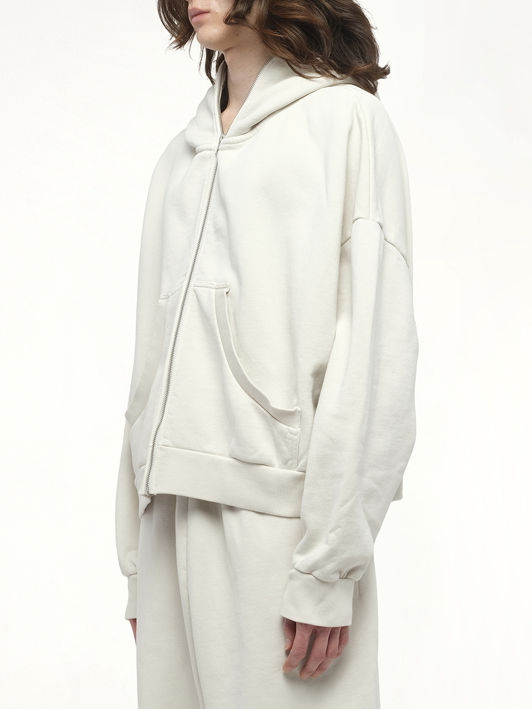 Eternal Zip Hoodie in Rice - 5