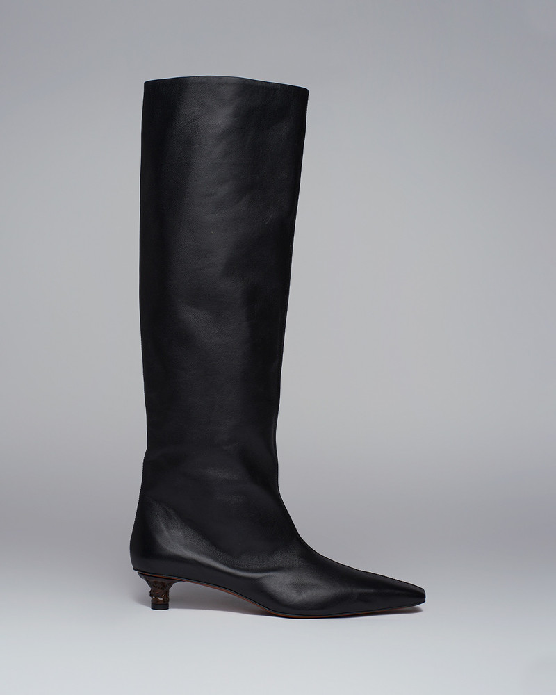 PIPPA - Leather knee boots - Black 7
