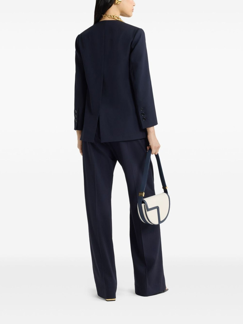 collarless twill jacket 3