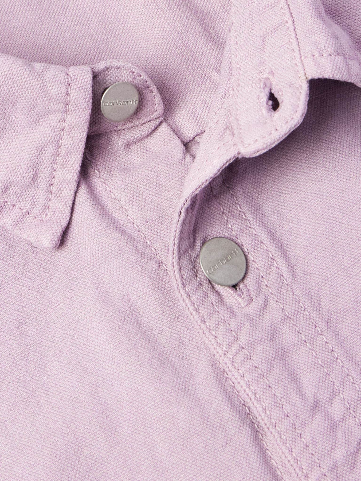 Walter Cotton and Linen-Blend Canvas Shirt Jacket Pink - 5