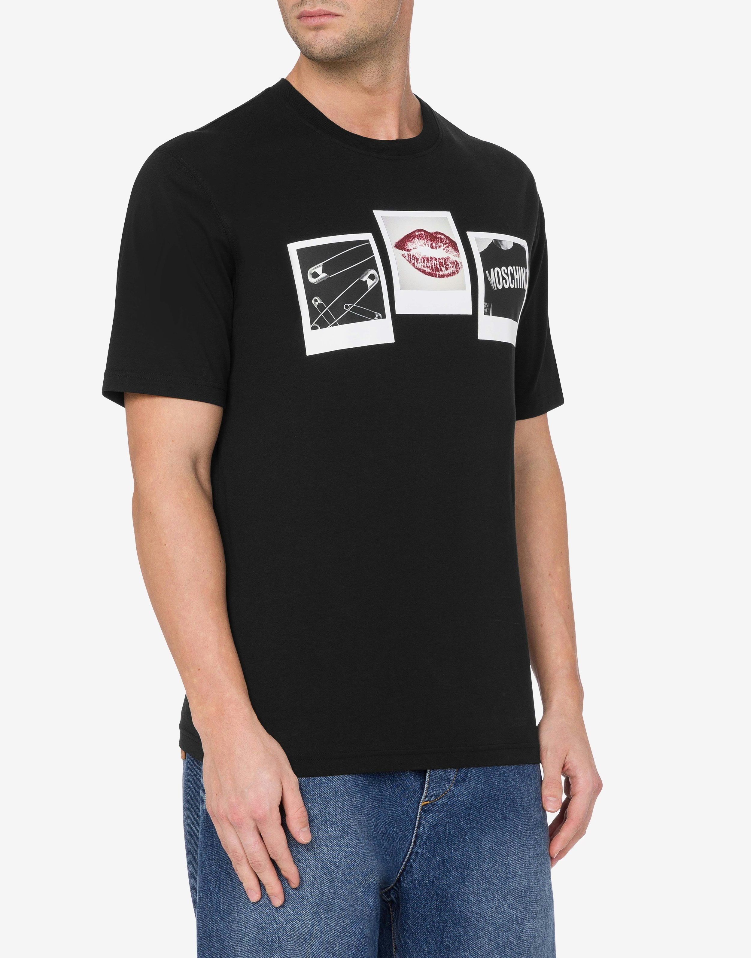ORGANIC JERSEY T-SHIRT MOSCHINO PICTURES - 2