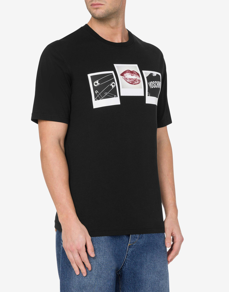 Moschino ORGANIC JERSEY T-SHIRT MOSCHINO PICTURES outlook