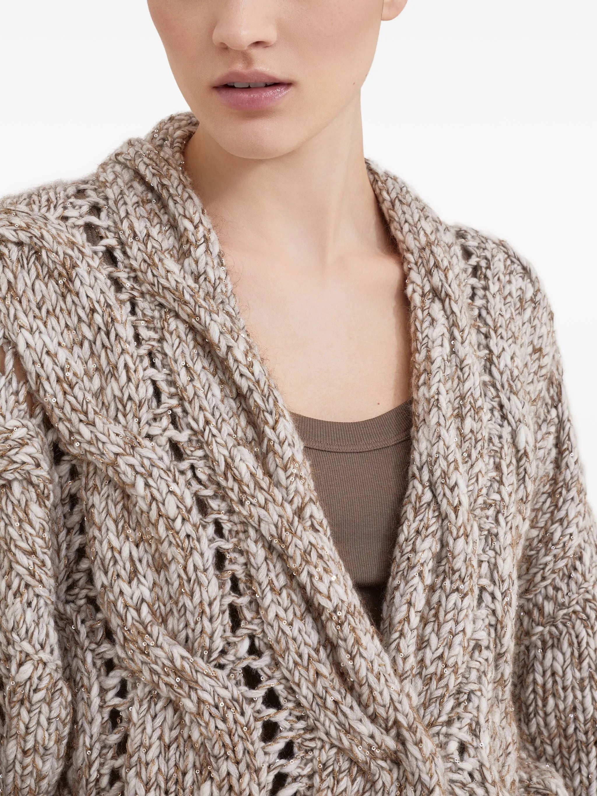 Brunello Cucinelli Chunky-knit Cardigan - 4