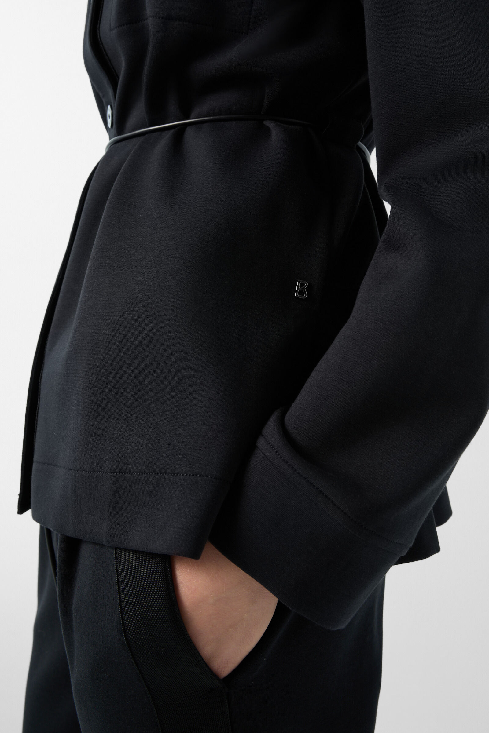 Sweat overshirt Filippa in Black - 5
