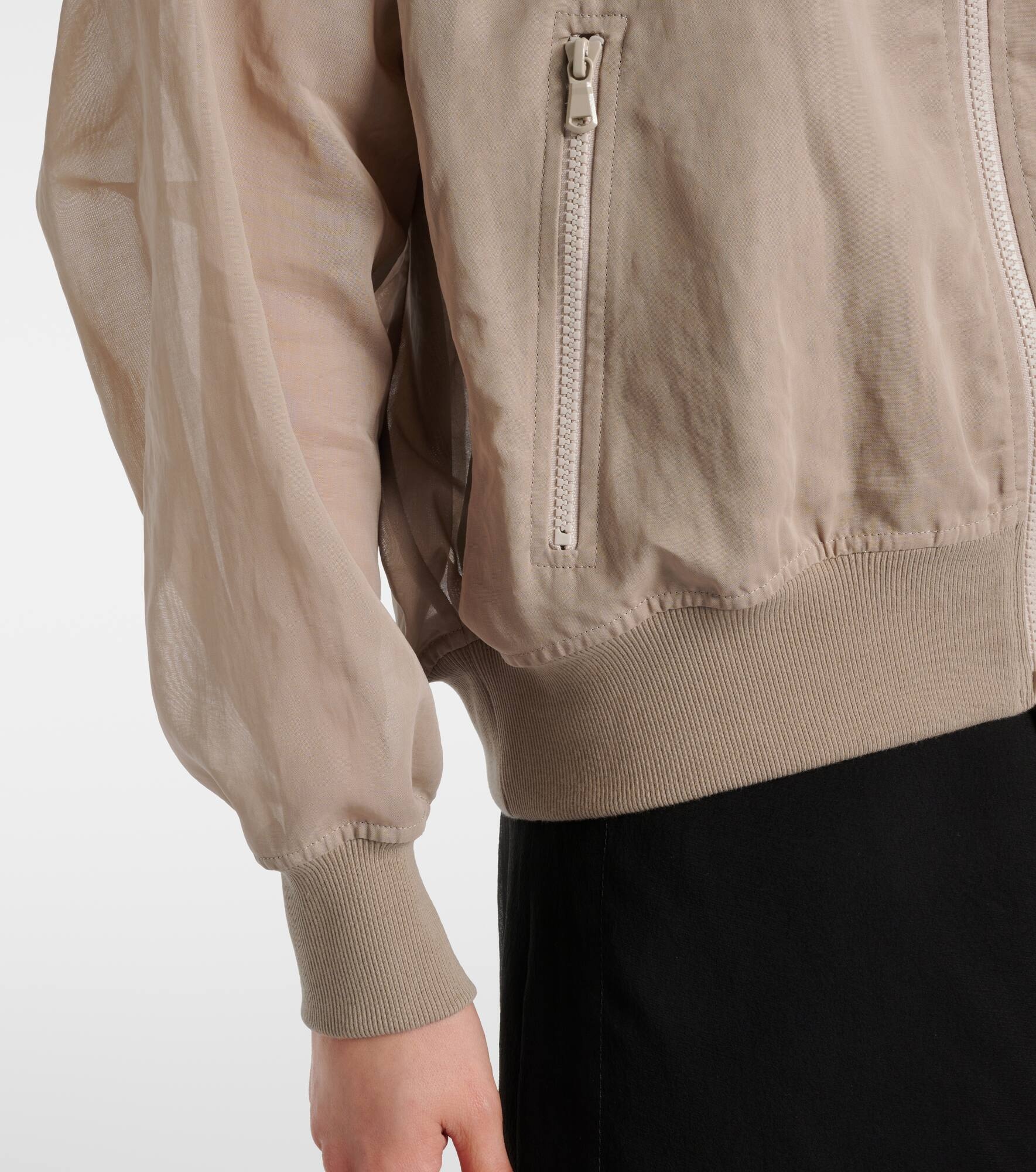 Cotton organza bomber jacket - 5