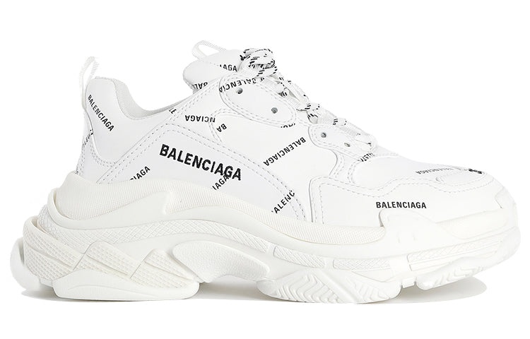 (WMNS) Balenciaga Triple S Sneaker 'All Over Logo - White' 524039W2FA19010 - 2