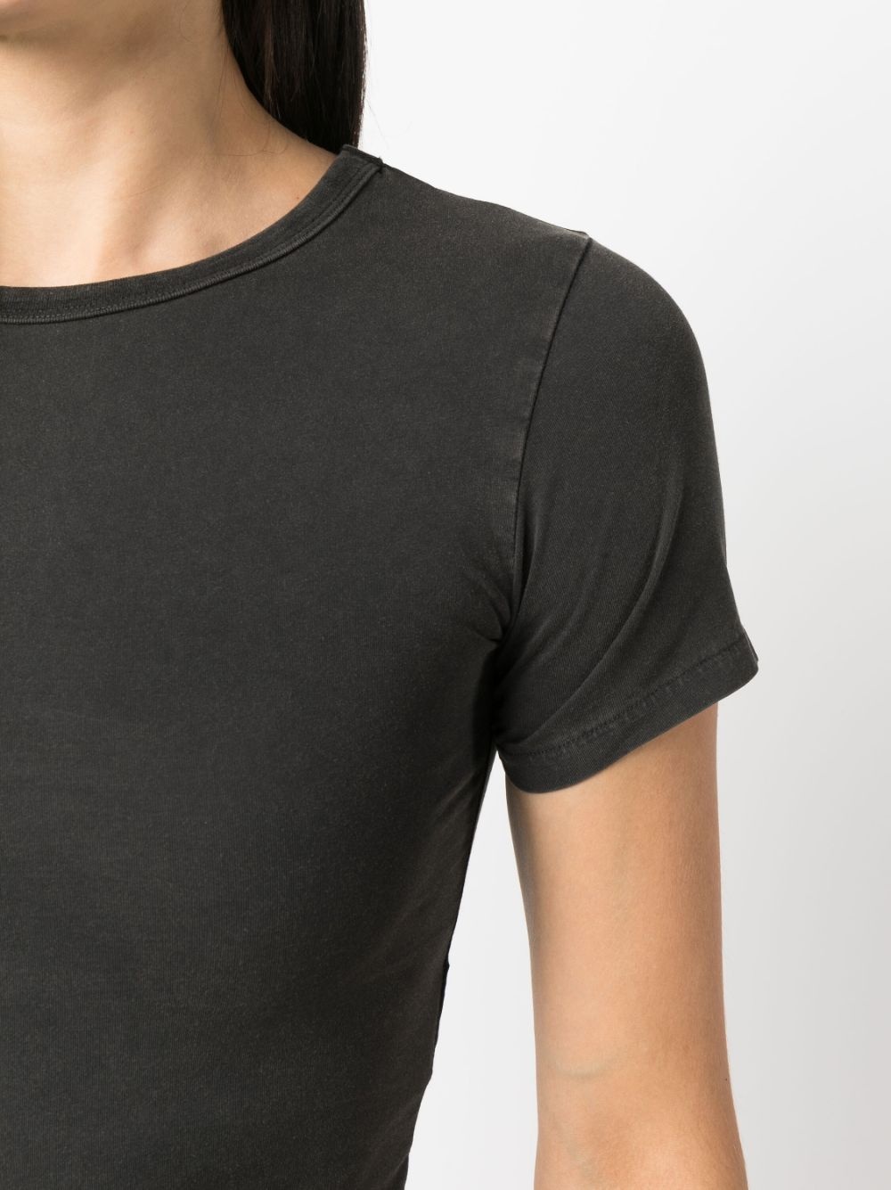 washed short-sleeved T-shirt - 5