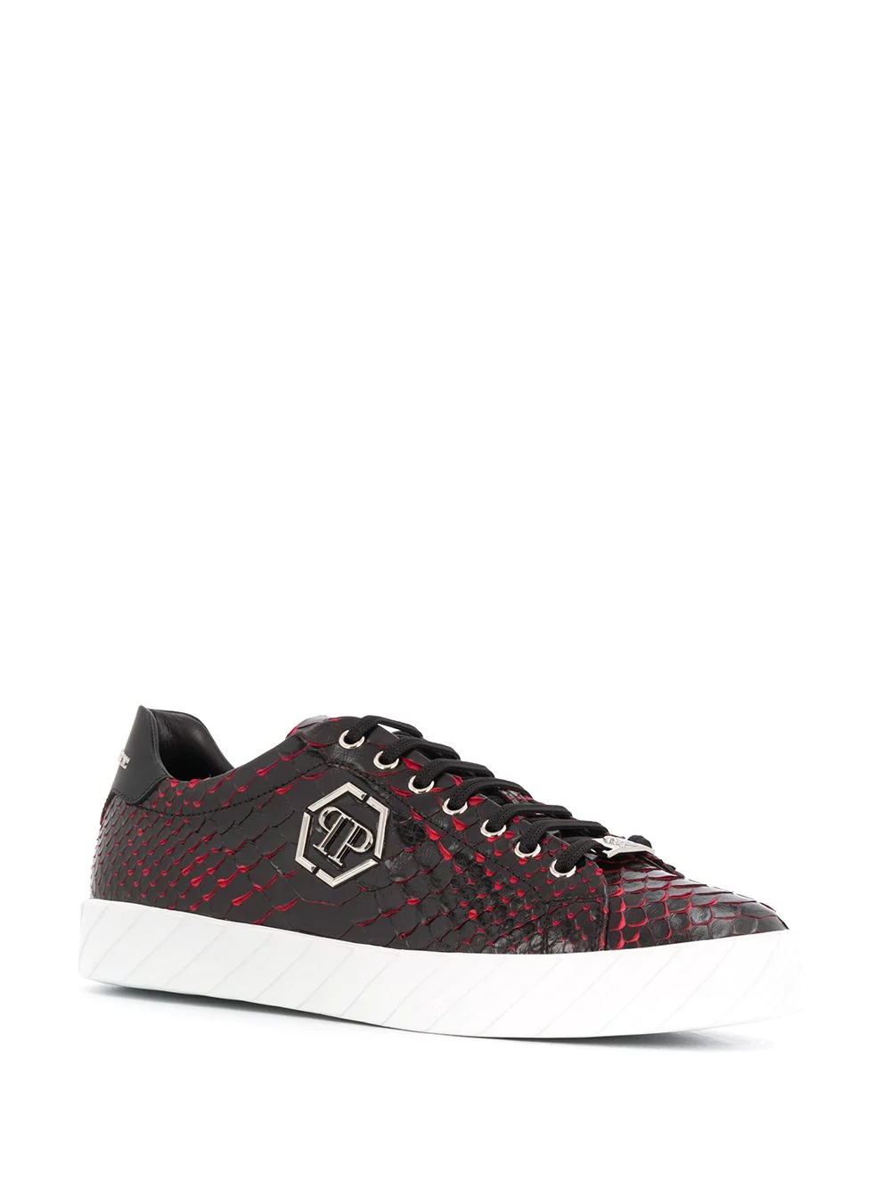 hexagon logo low-top sneakers - 2