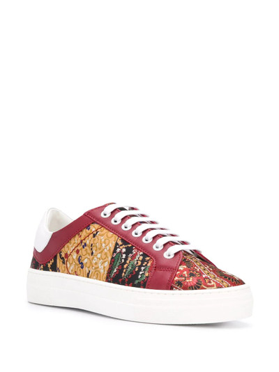 Etro paisley-print lace-up sneakers outlook