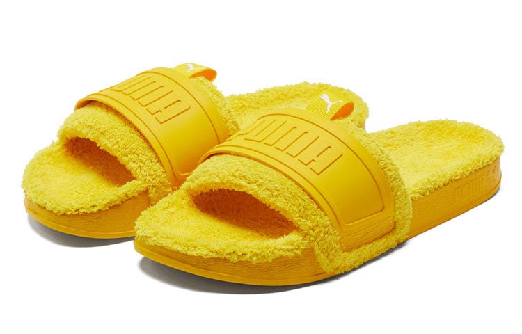 PUMA Leadcat Ylm Slide Winter YellowThickenedSlippers Yellow 384411-02 - 3