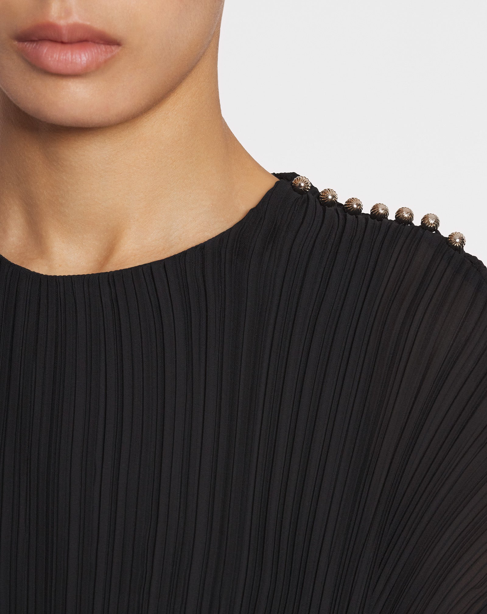 ASYMMETRICAL PLEATED DRESS - 6