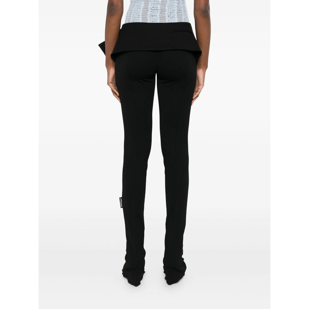 Off-White Black Trousers - Flared Trousers Women - 2