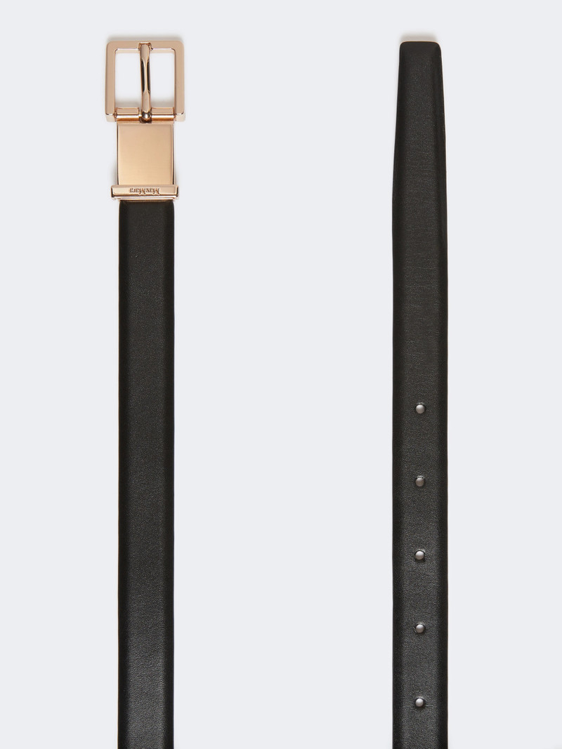 Max Mara Leather belt - BLACK outlook