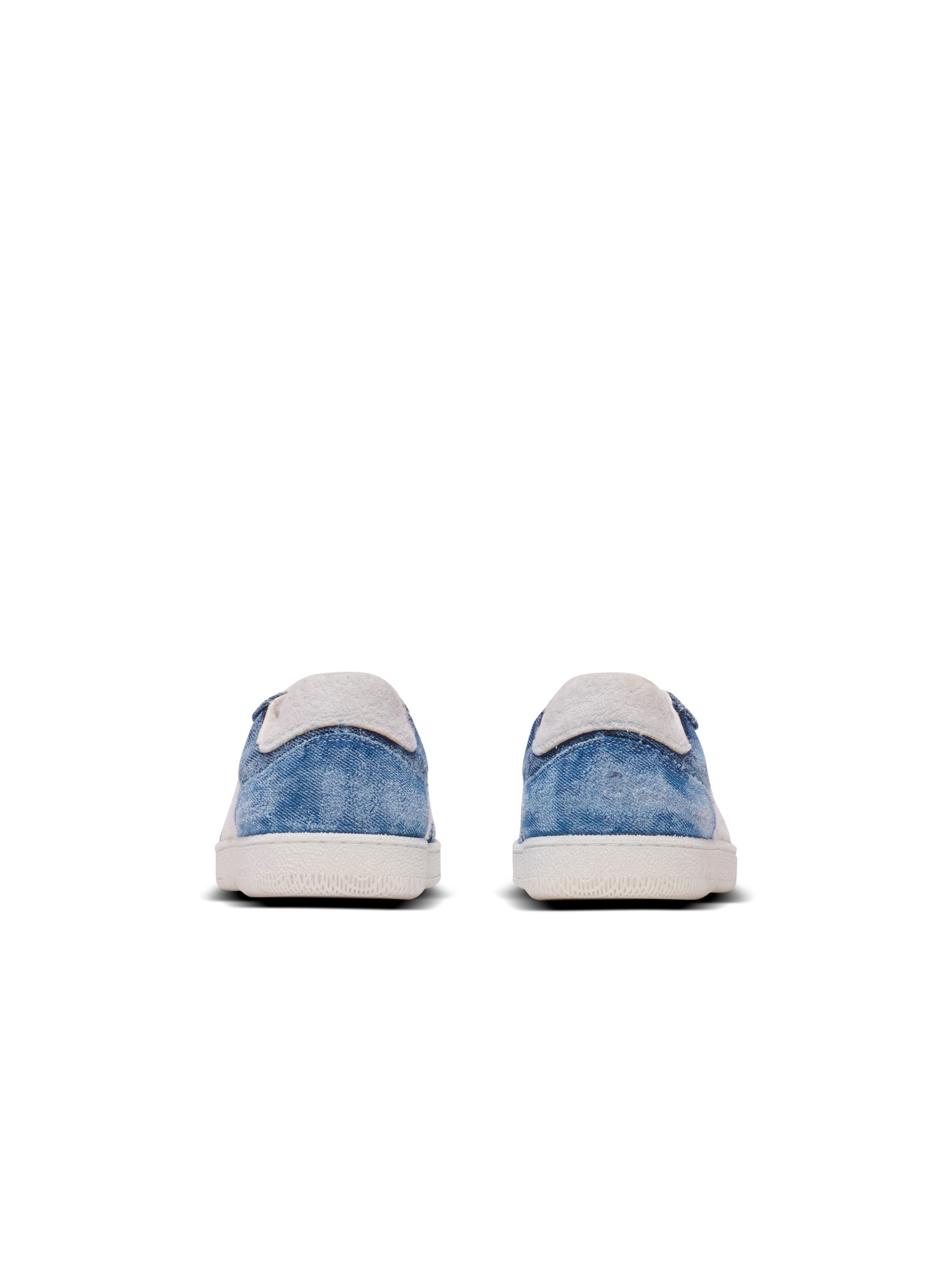 Denim Balmain Swan trainers - 8
