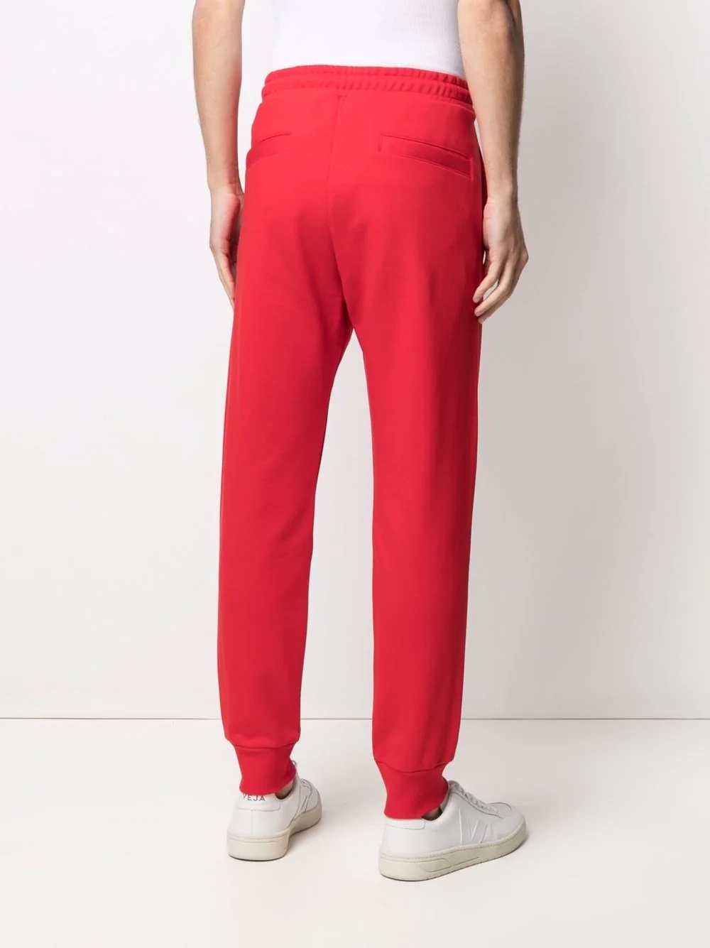 logo print track trousers - 4