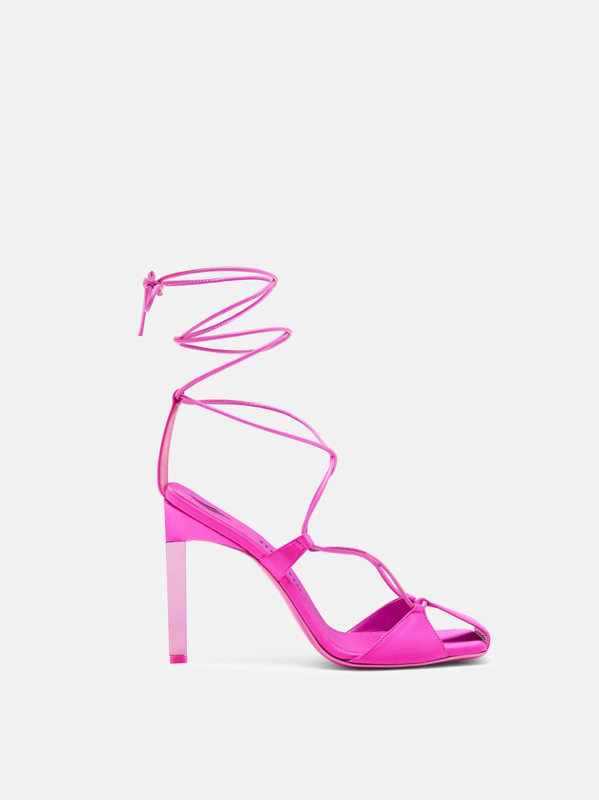 ''ADELE'' FUCHSIA LACE-UP SANDAL - 1