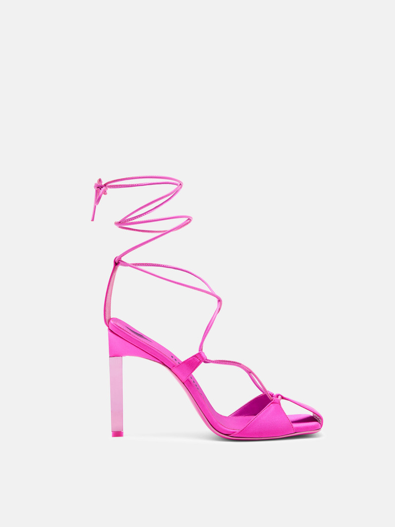 ''ADELE'' FUCHSIA LACE-UP SANDAL 1