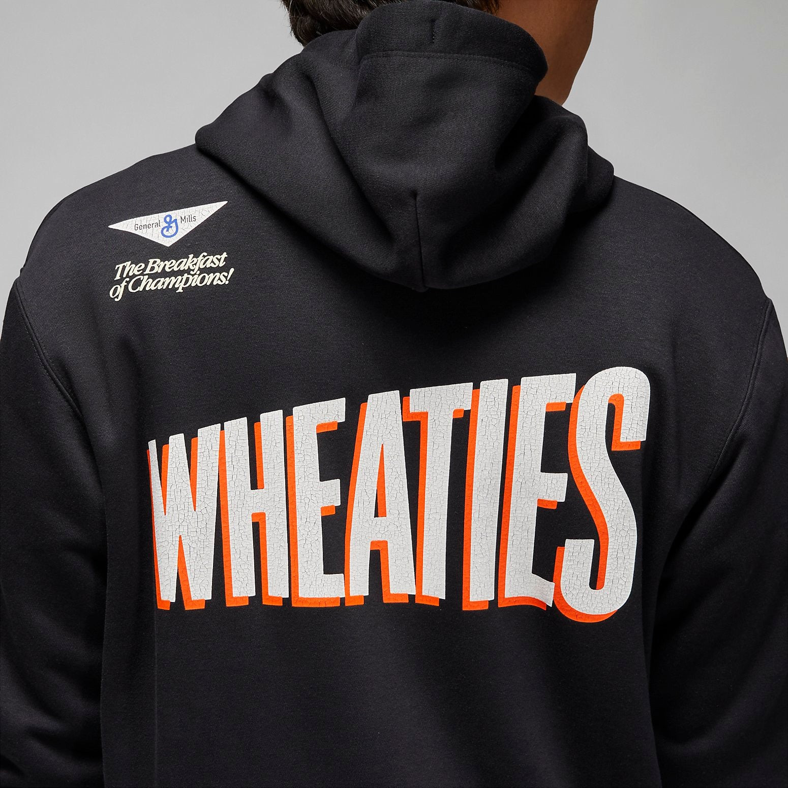 Air Jordan Wheaties Hoodie 'Black' DV7577-010 - 4