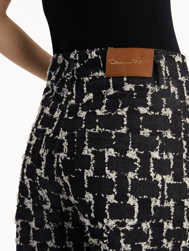 WOVEN DENIM JACQUARD PANT 6