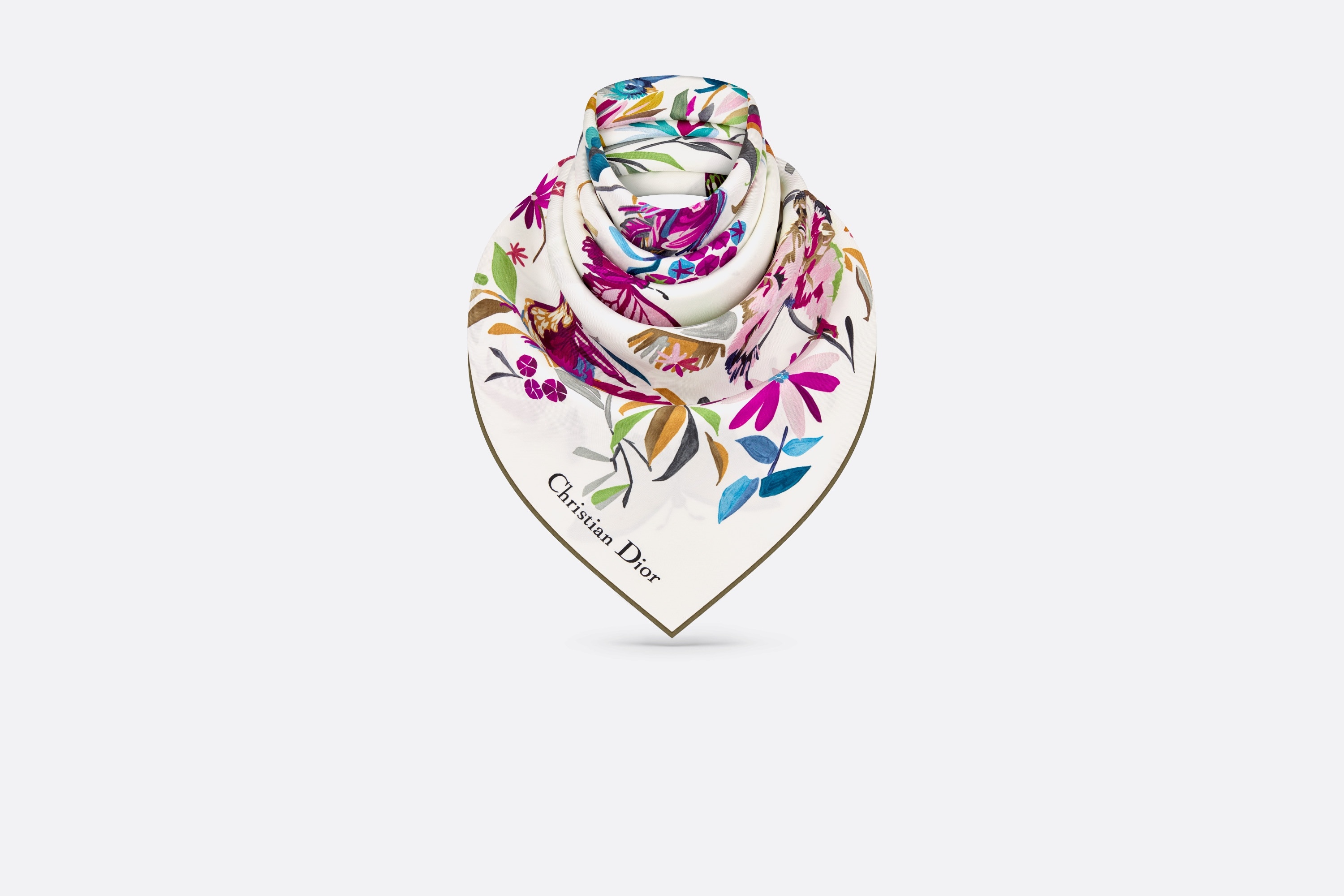 Toile de Jouy Fantastica 90 Square Scarf - 3