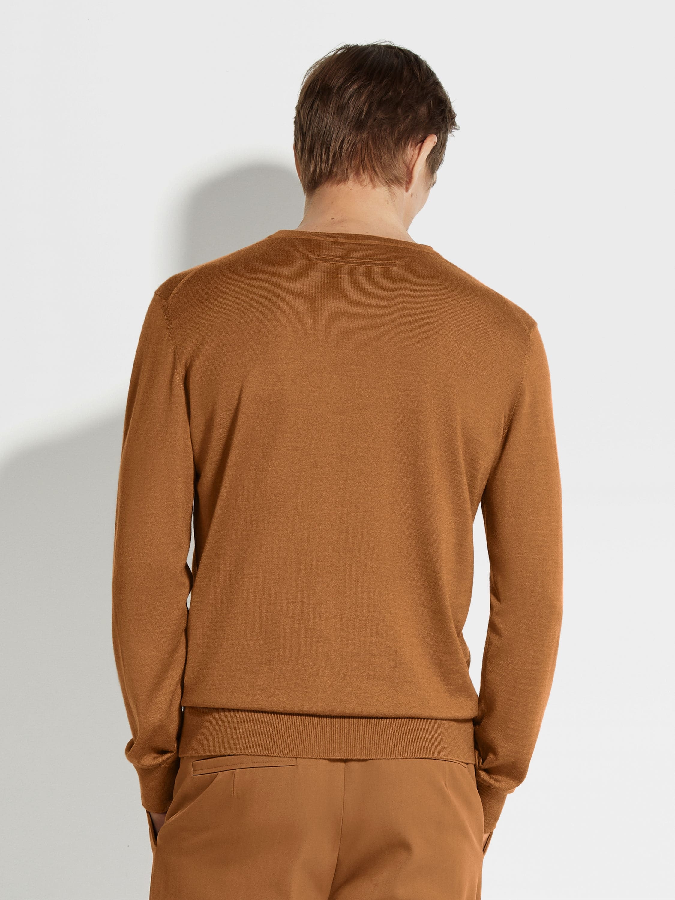 DARK FOLIAGE MÉLANGE CASHSETA CREWNECK - 5