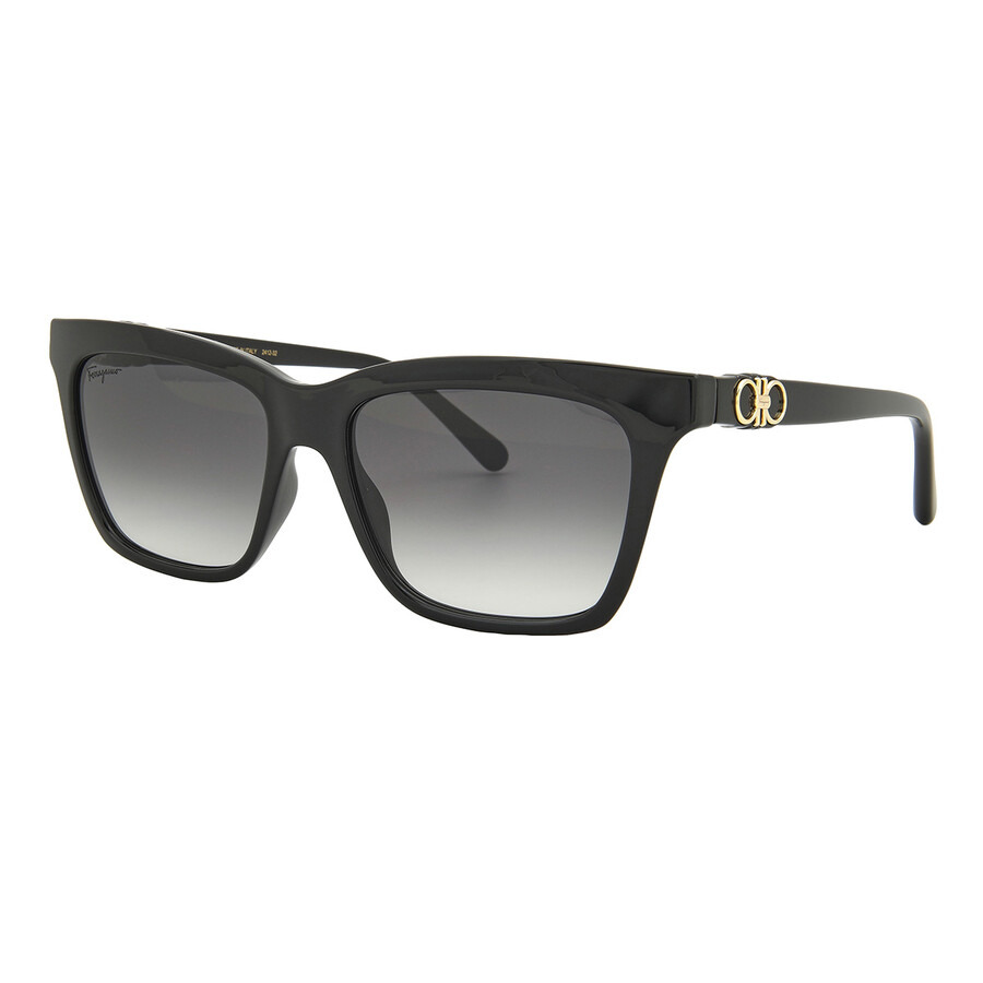 Salvatore Ferragamo Grey Rectangular Ladies Sunglasses SF1027S 001 55 - 3