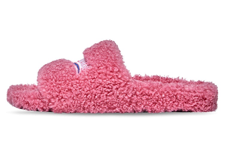 (WMNS) Balenciaga Furry Slides 'Pink' 654261W2DO15596 - 2