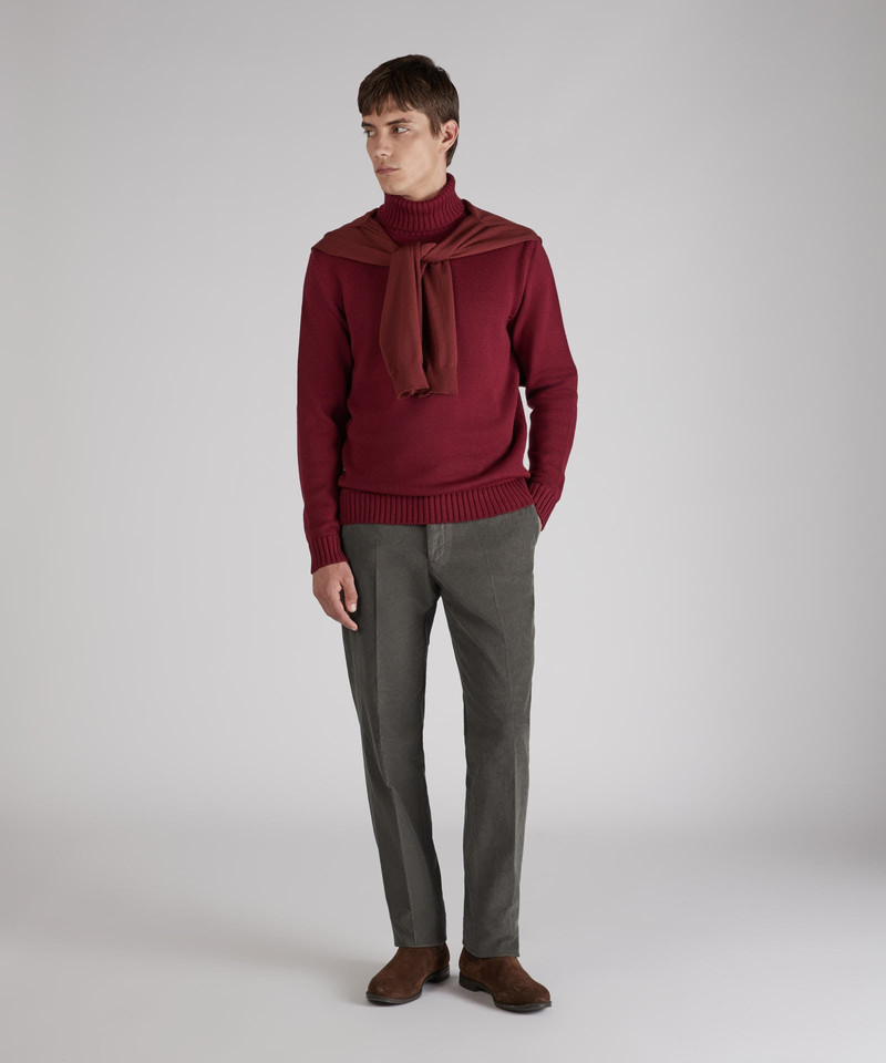 Regular fit corduroy trousers 5