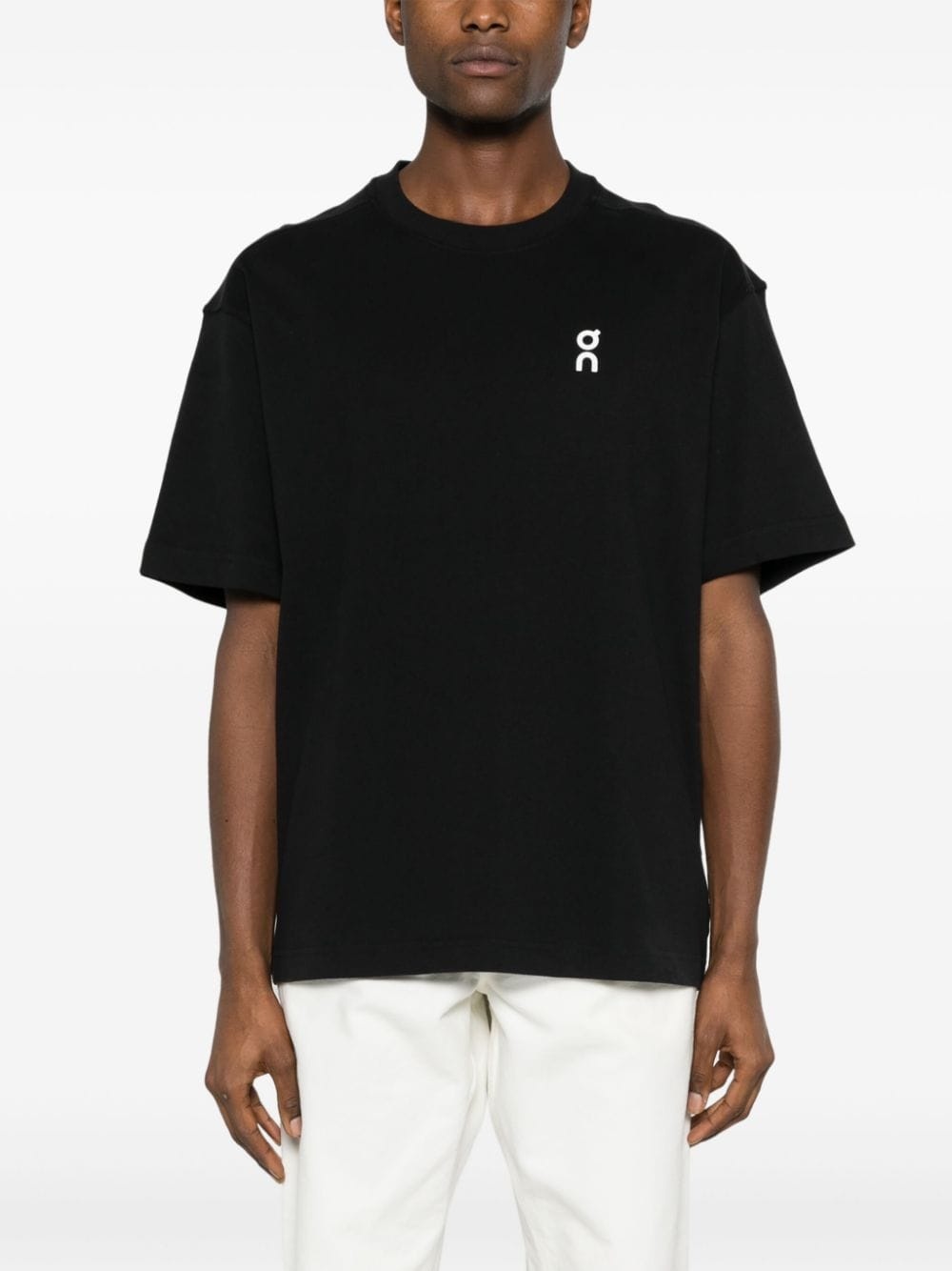 logo-print organic-cotton T-shirt - 3