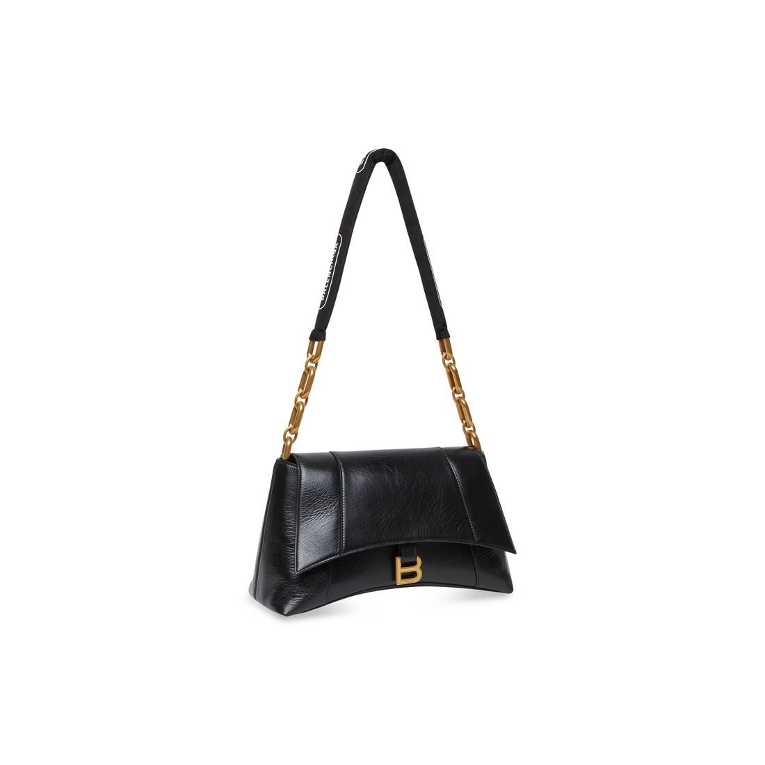 Women's Downtown Medium Shoulder Bag With Chain in Black - 3