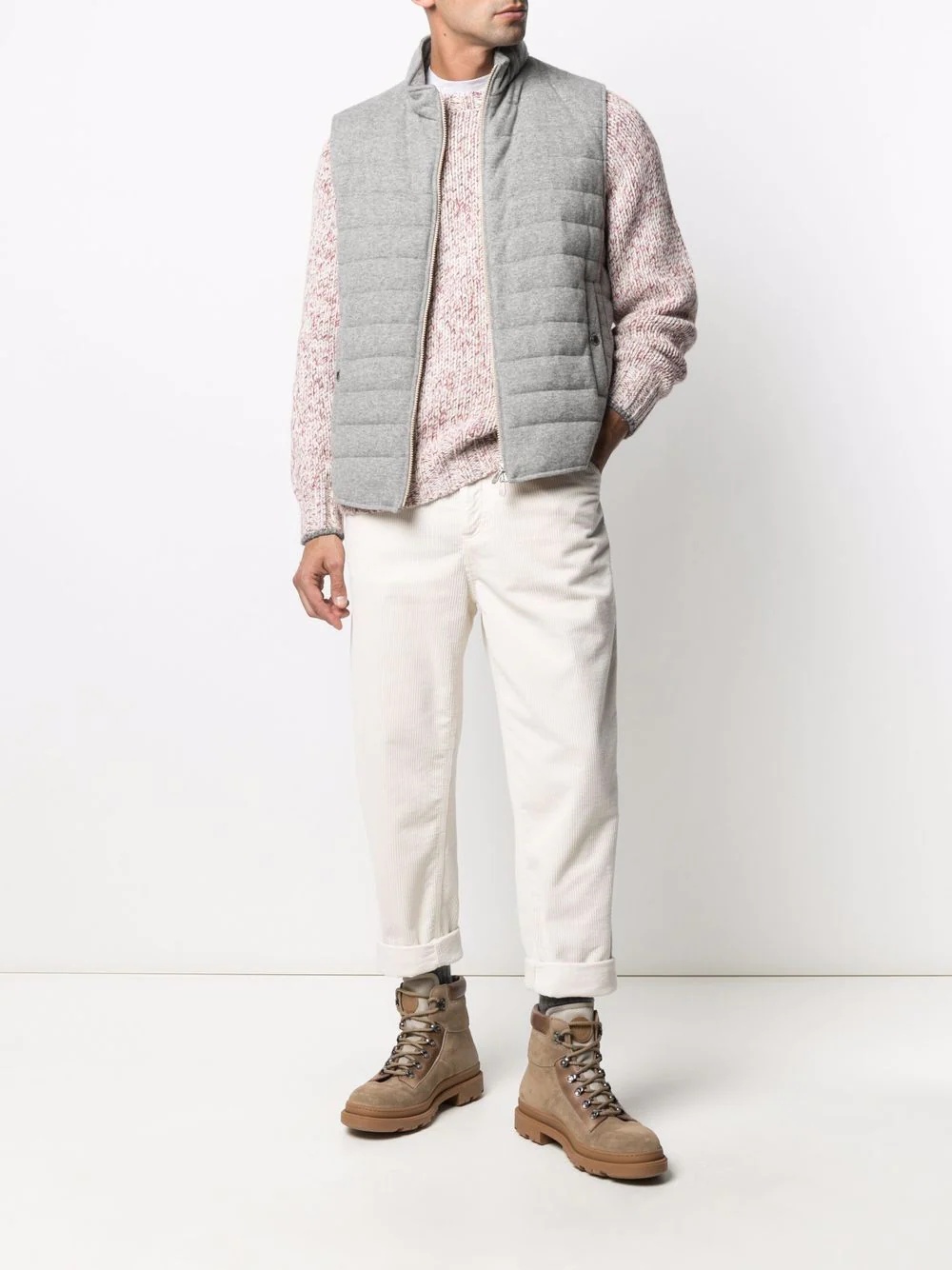 quilted down gilet - 2