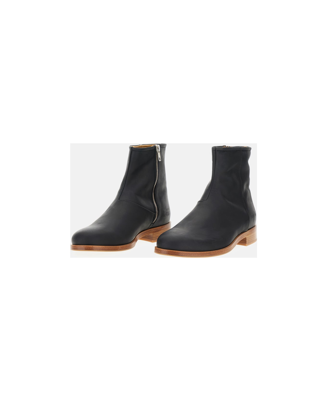 Zipper Boot In Waxed Suede - 2