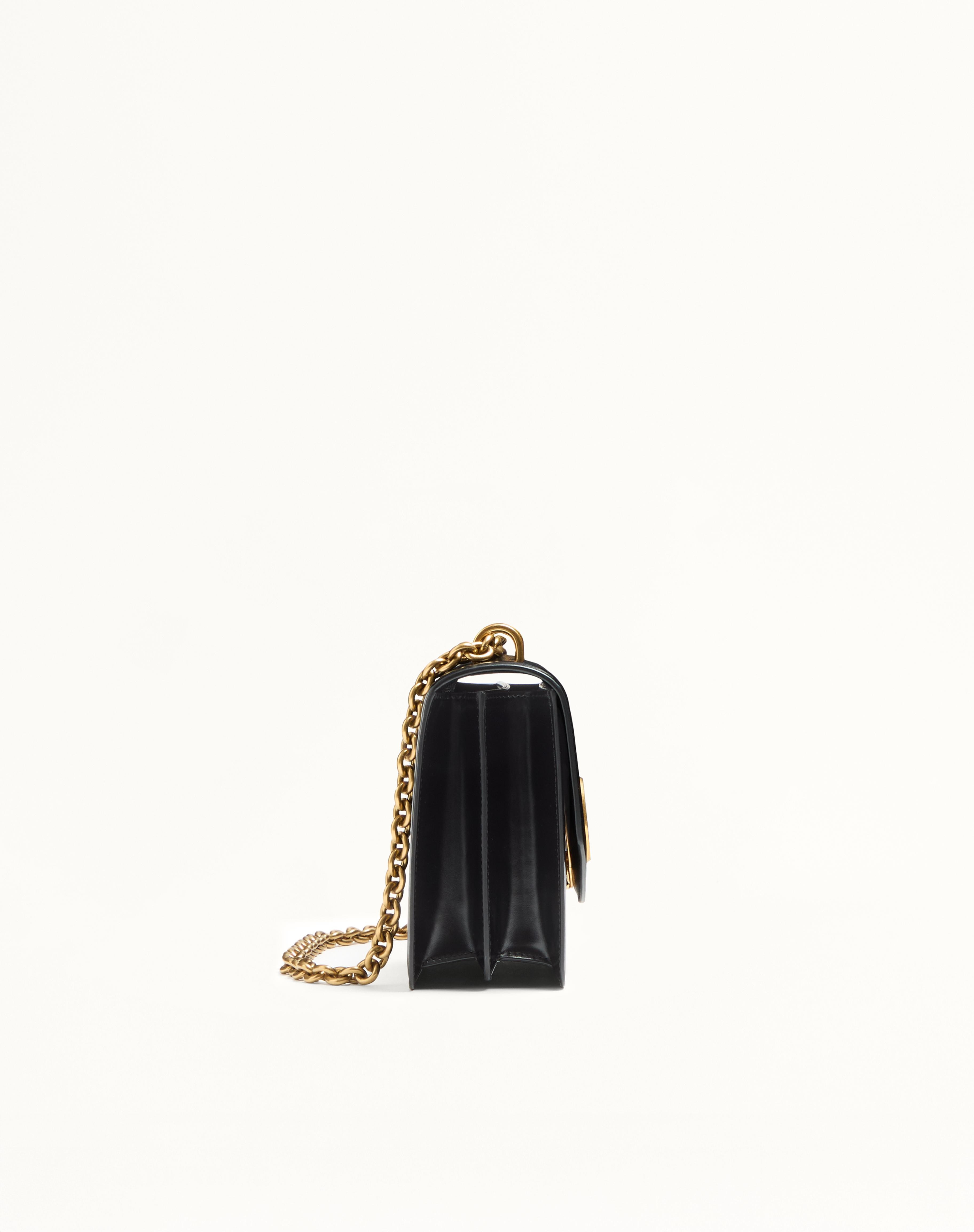 VALENTINO GARAVANI VAIN SHOULDER BAG IN SHINY CALFSKIN - 3