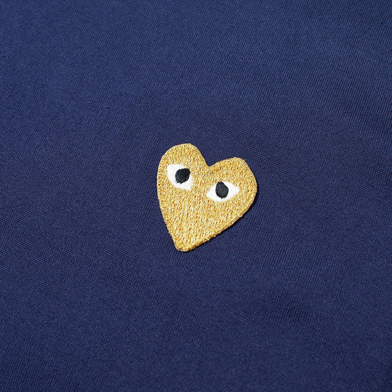 Comme des Garçons PLAY Comme des Garcons Play Women's Gold Heart Logo T-Shirt outlook