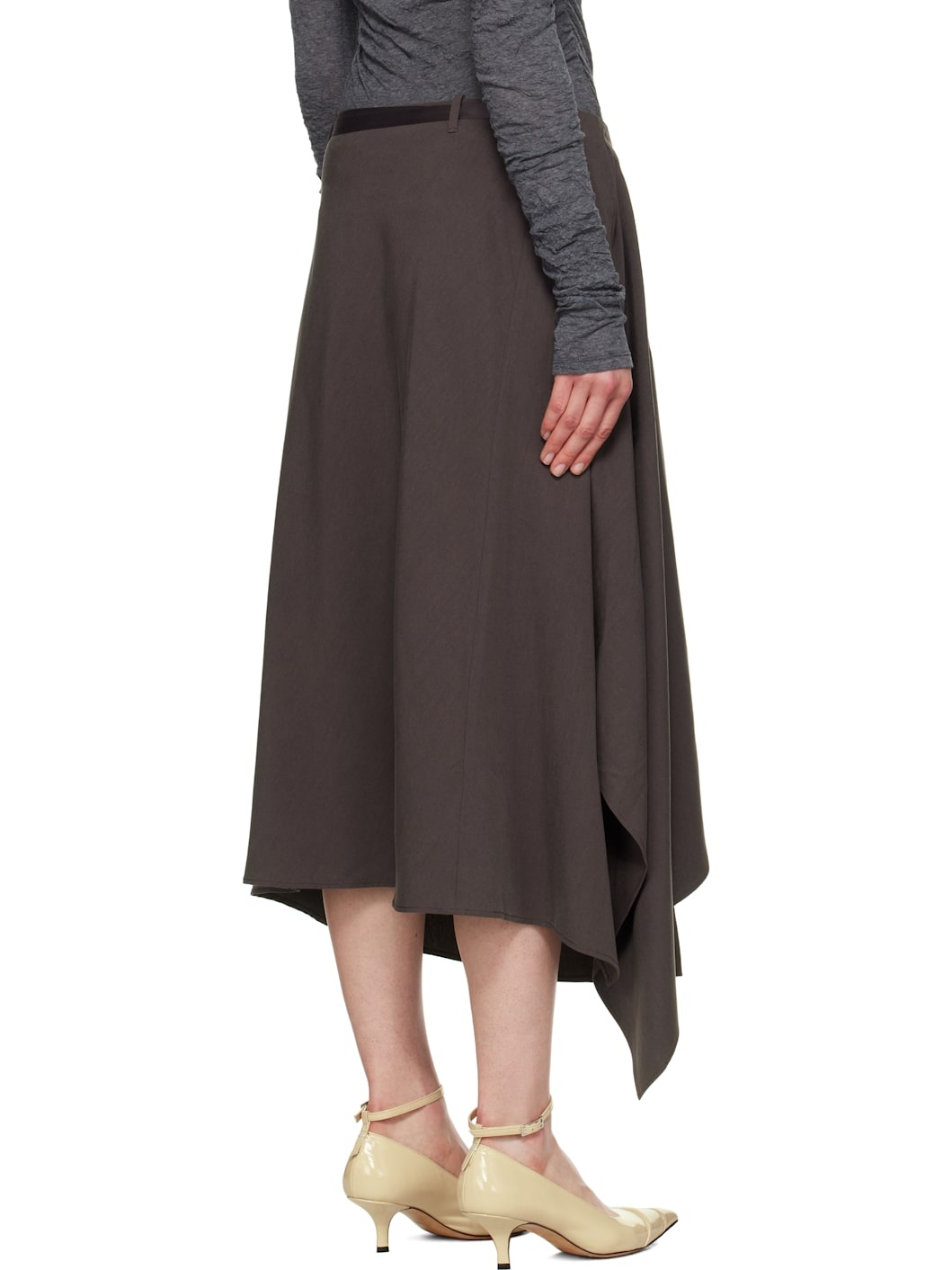 Brown Spinnaker Midi Skirt - 3