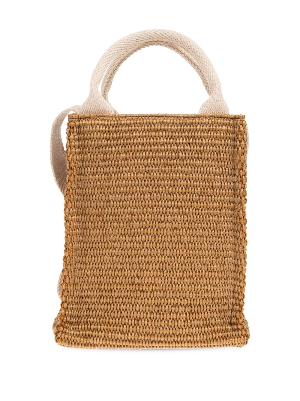 woven raffia tote bag - 3