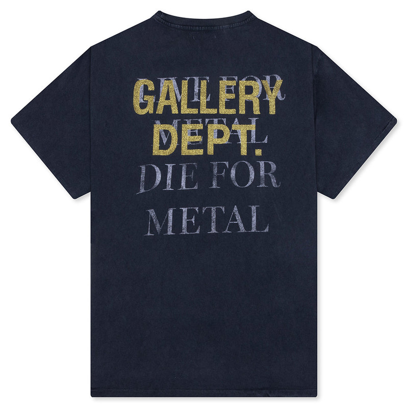 GALLERY DEPT. LIVE FOR METAL TEE - VINTAGE BLACK outlook