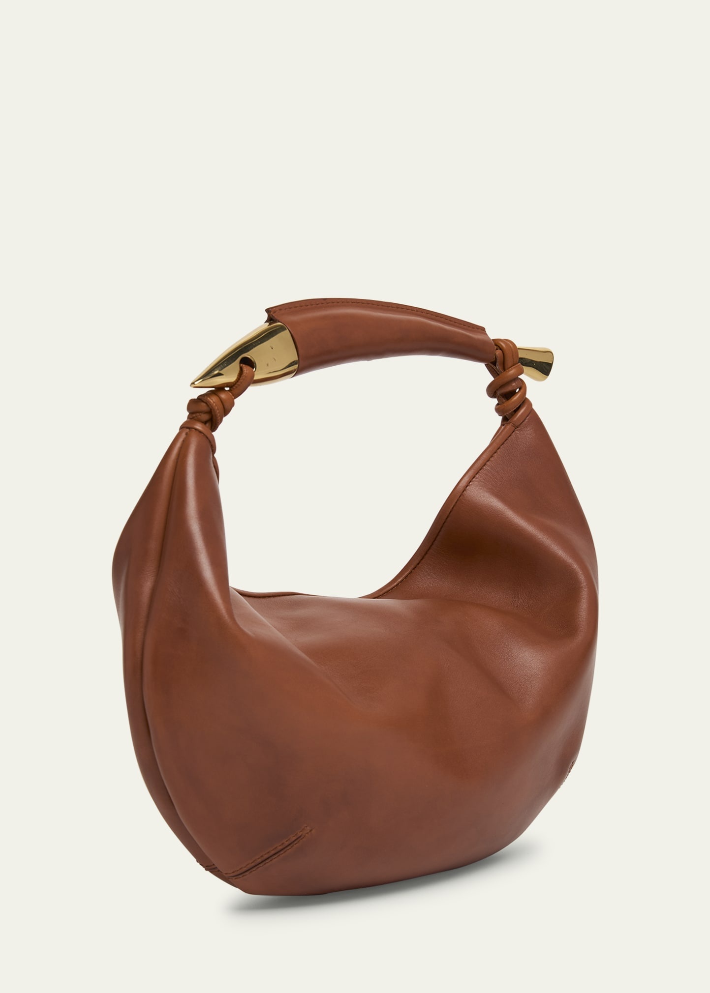Small Sardine Leather Top-Handle Bag - 3