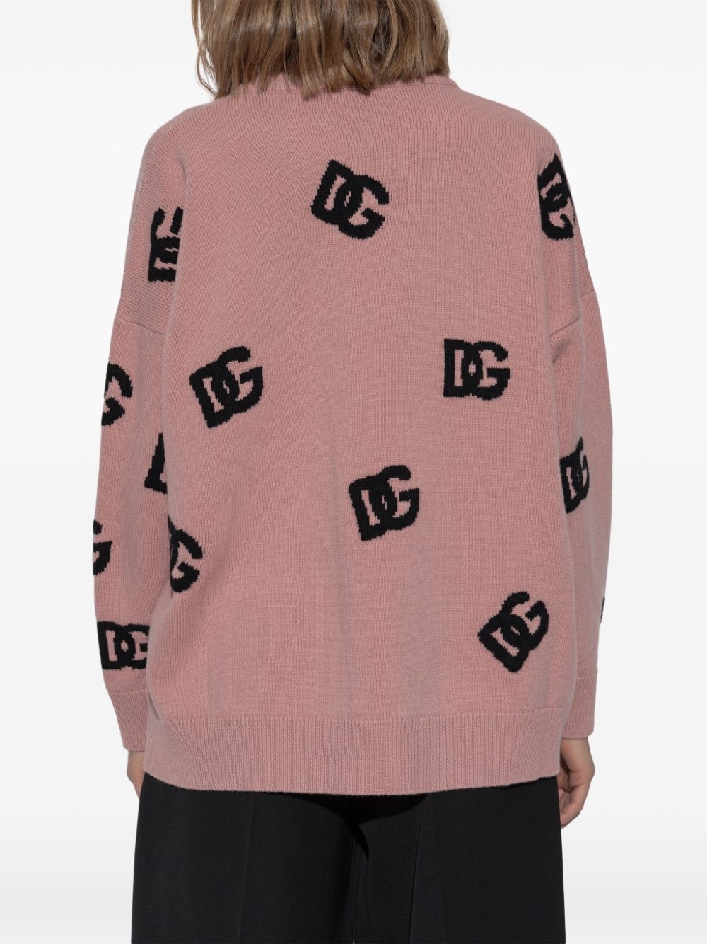 logo-intarsia sweater - 4