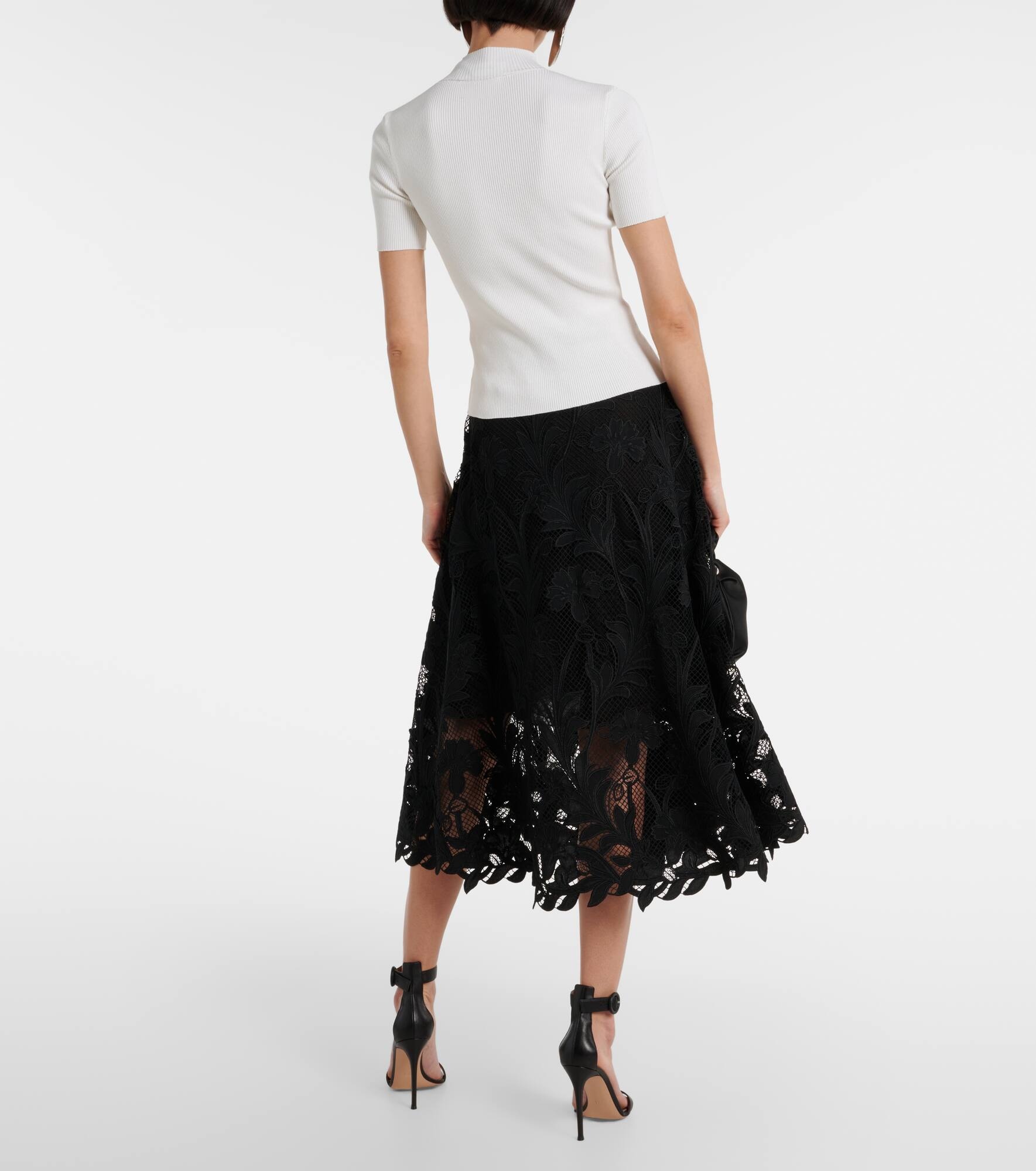 Silk-blend turtleneck top - 3