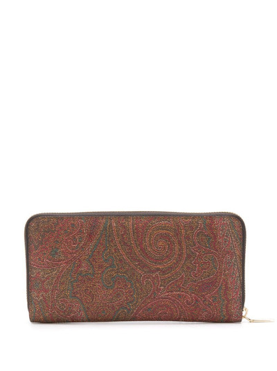 Etro paisley-print continental wallet outlook