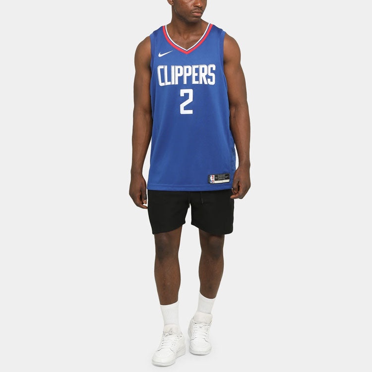Nike NBA Sports Basketball Jersey SW Fan Edition Los Angeles Clippers Leonard 2 Blue CW3668-402 - 3