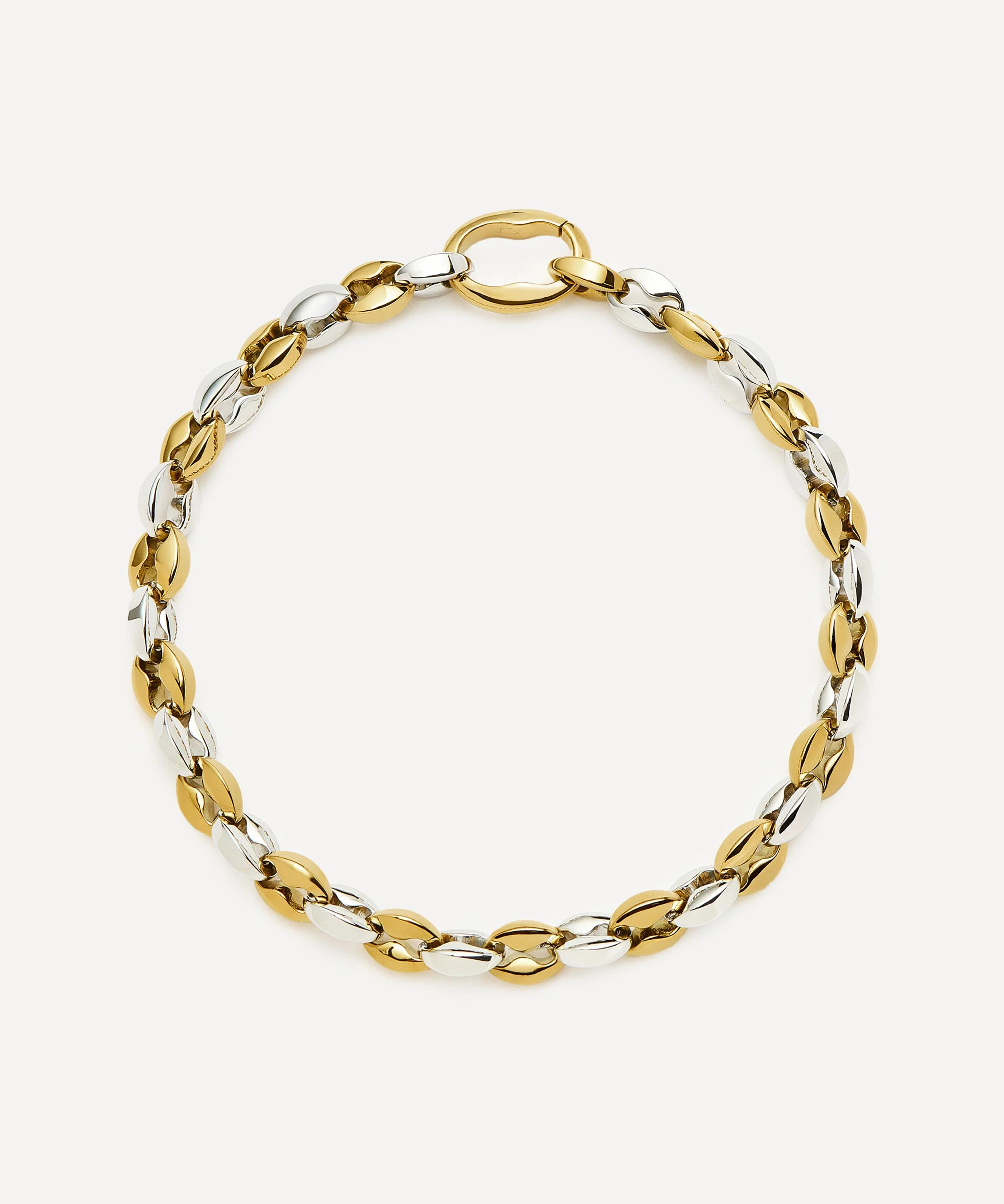 Mixed Metal Mariner Chain Bracelet - 1