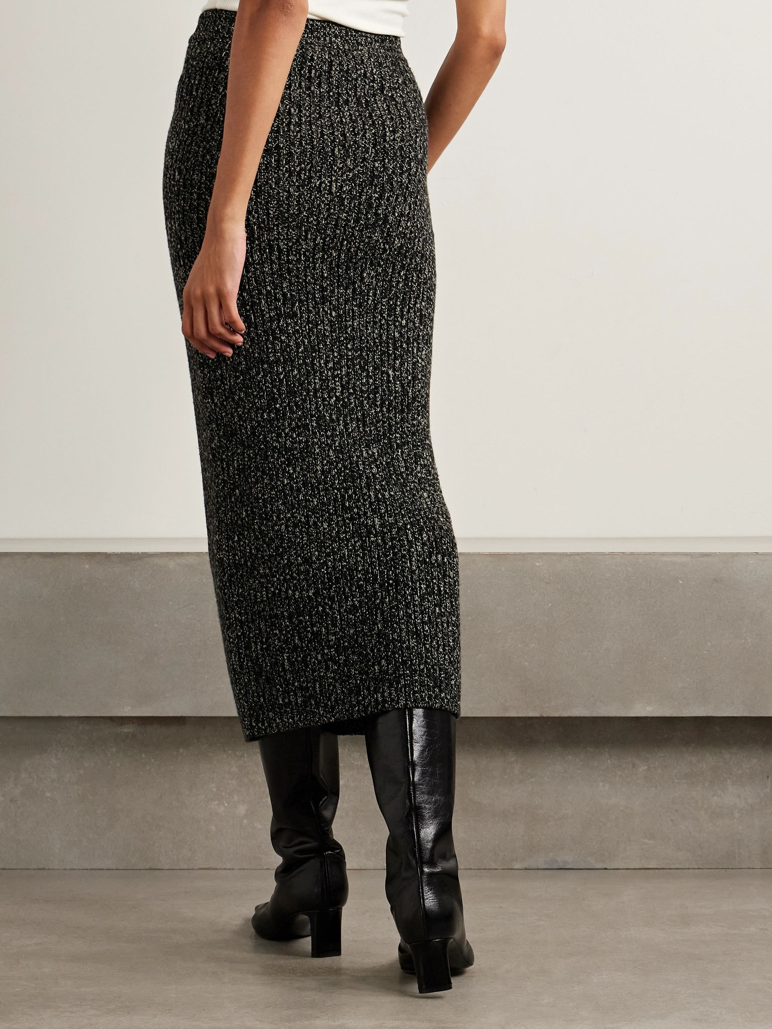 Rodano wool-blend midi skirt Gray - 4