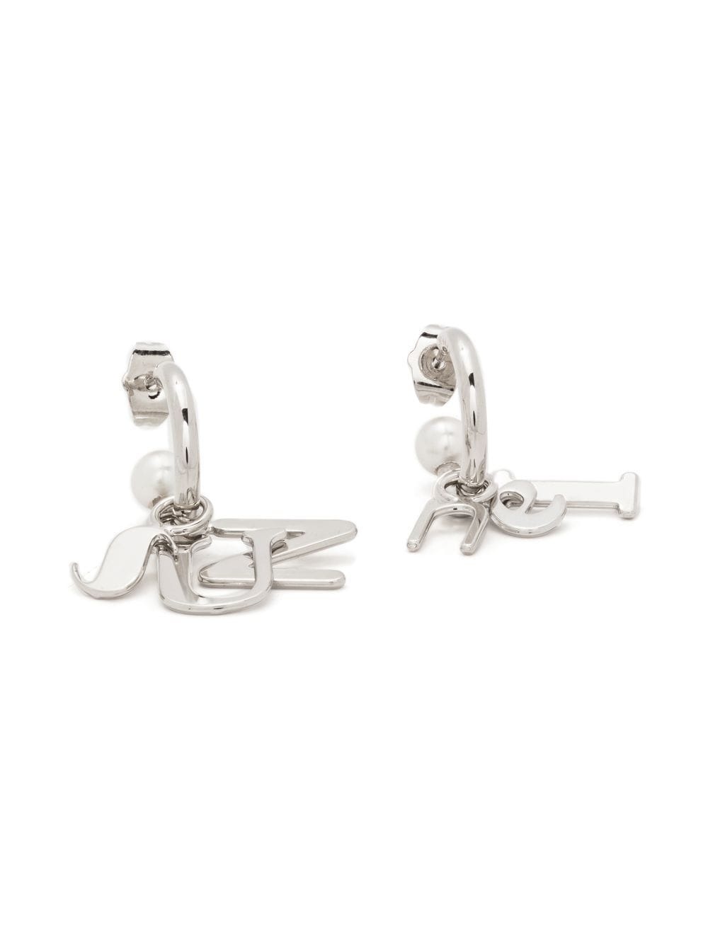 metal letter earrings - 3