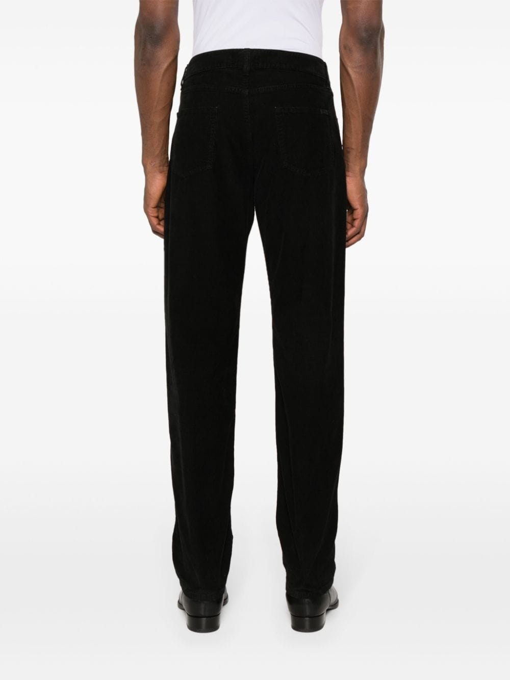 corduroy tapered trousers - 4
