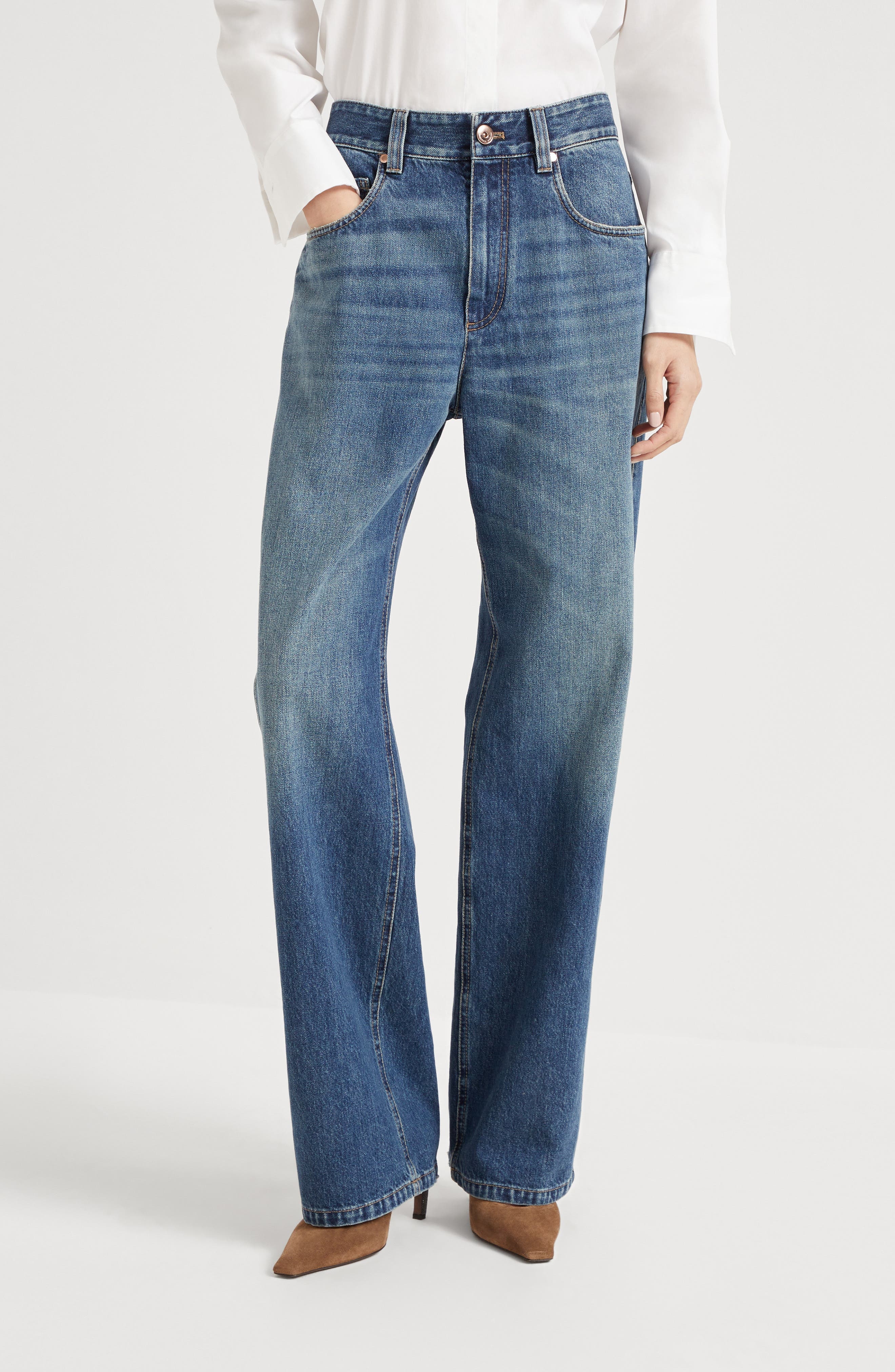 Brunello Cucinelli Contemporary Loose trousers in Denim at Nordstrom - 2