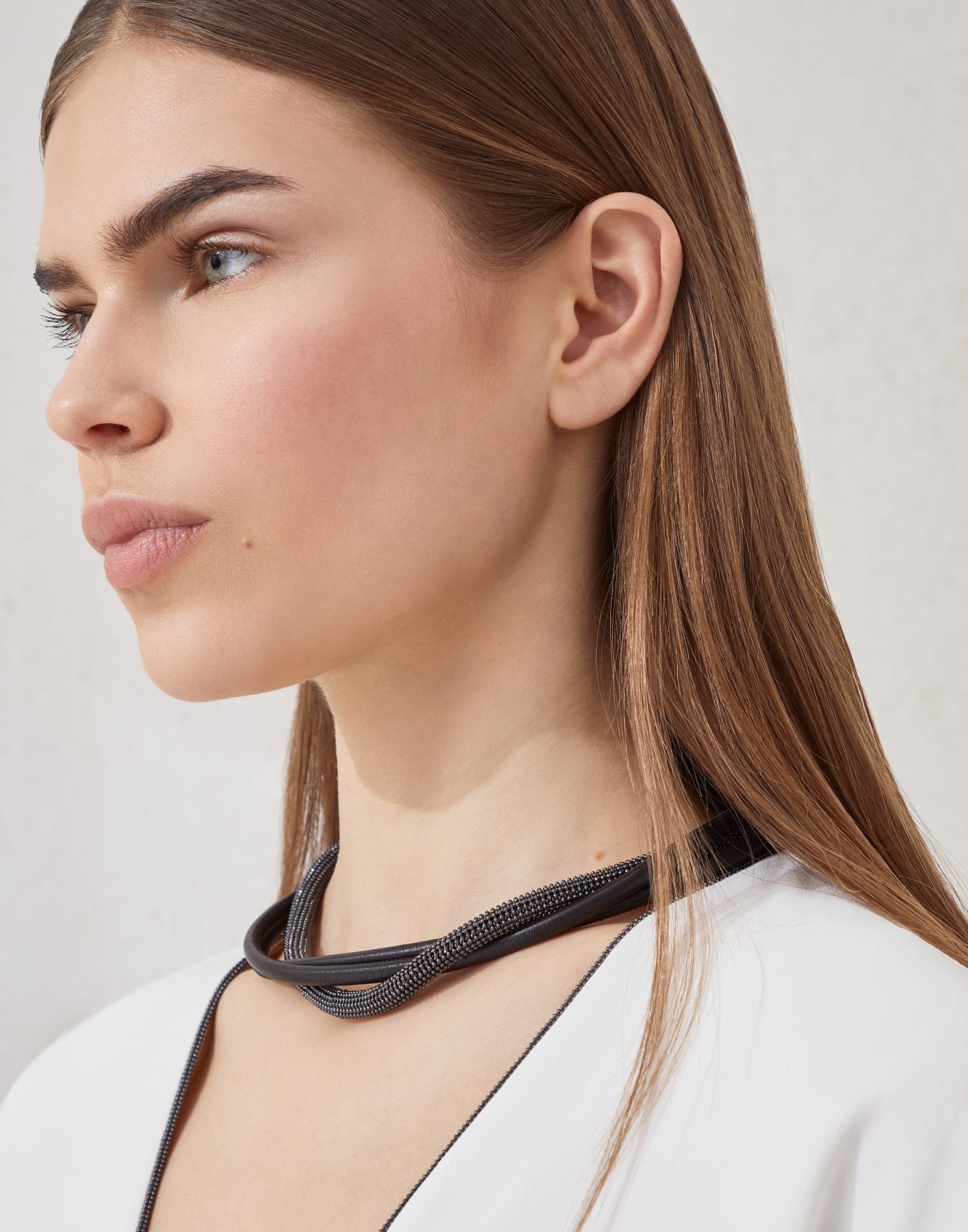 Precious leather choker - 3